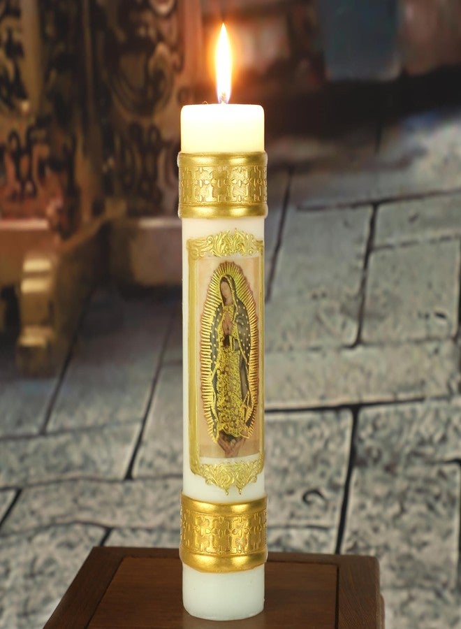 TALPGOD Religious Candles Catholic,Prayer Candles for Church Baptism First Communion Wedding Mexican Gift,Cirios Religiosos Catolicos,Vela De Bautizo,Cirio Pascual Catolico 2025 - Image 5